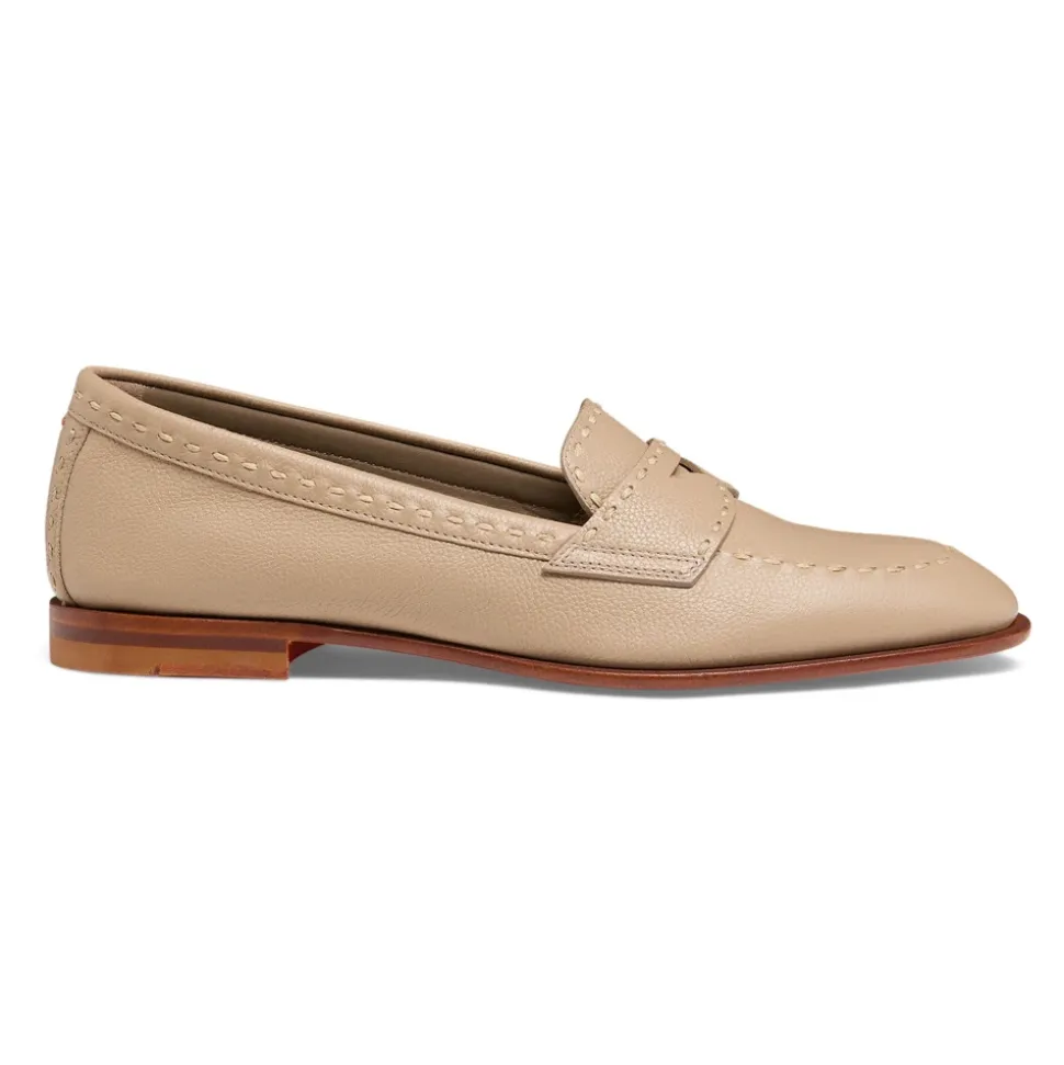 Mocassin Penny en cuir foulonné