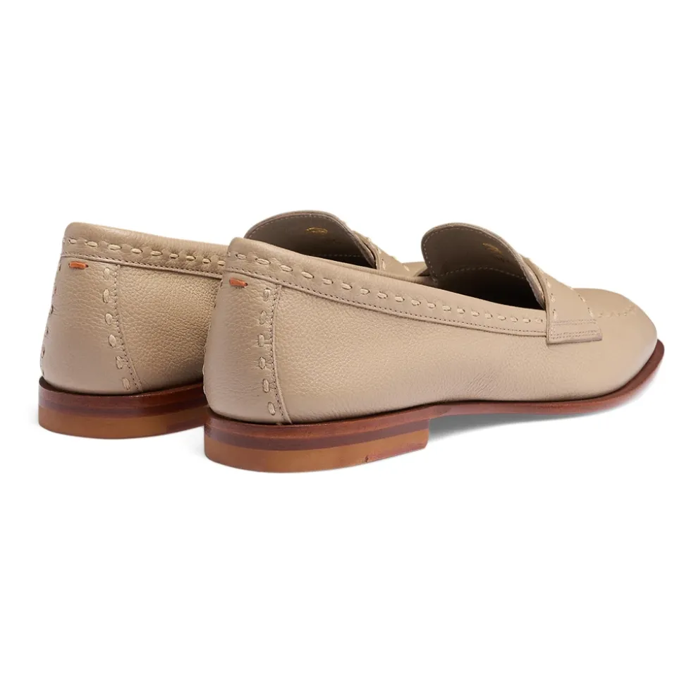 Mocassin Penny en cuir foulonné