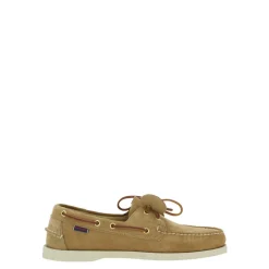 Mocassins Beige Artisan avec Lacets Décoratifs