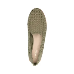Mocassins en cuir tissé