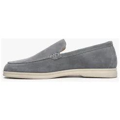 Mocassins en Velours Gris