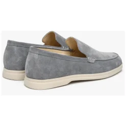 Mocassins en Velours Gris
