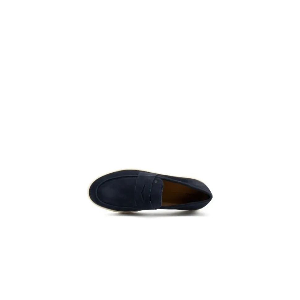 Mocassin smart-casual bleu