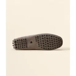 Mocassins Plats Gris de Conduite