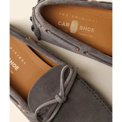 Mocassins Plats Gris de Conduite