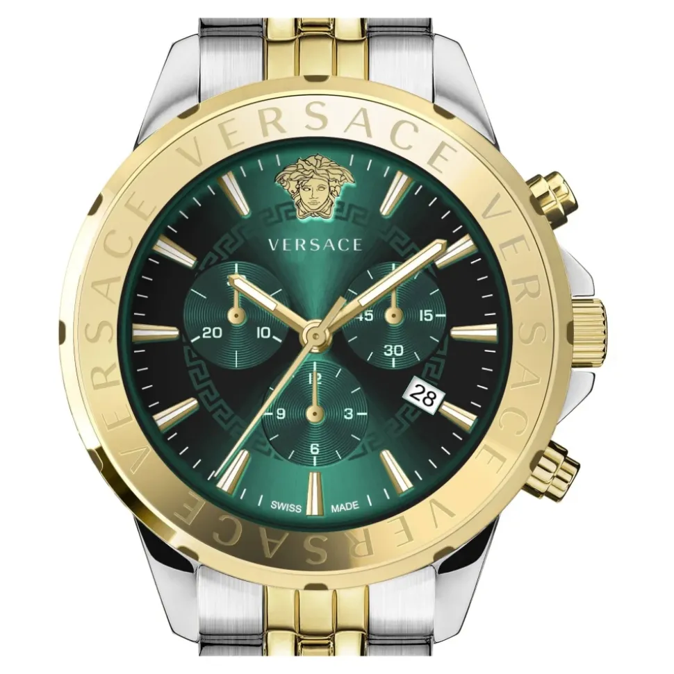 Montre Chronographe Homme Signature Vert