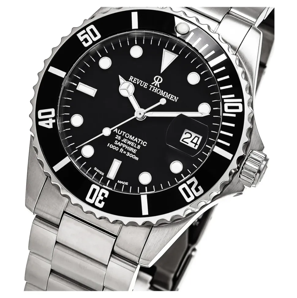Montre de Plongée Automatique en Acier Inoxydable