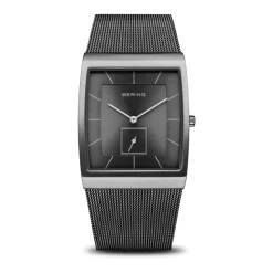 Montre Homme Bracelet Milanais Acier Inoxydable Verre Saphir 41mm Gris 16033-377