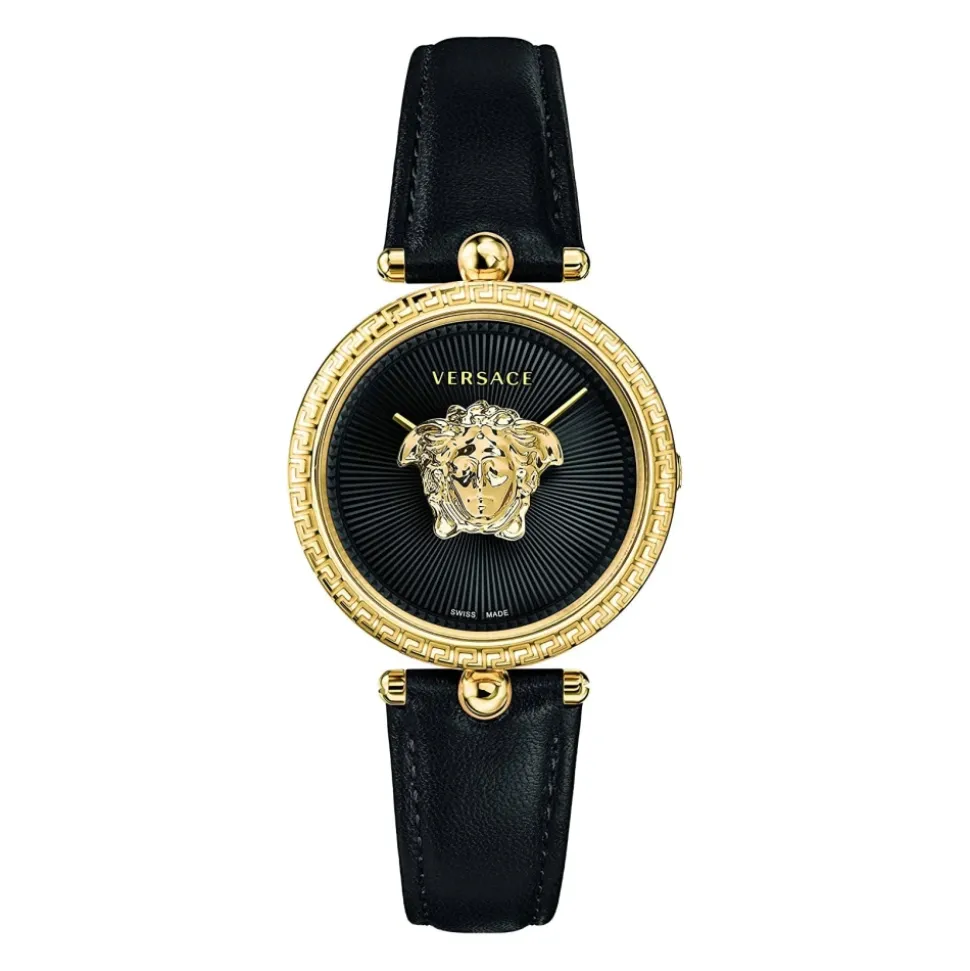 Montre Palazzo Bracelet en Cuir Noir