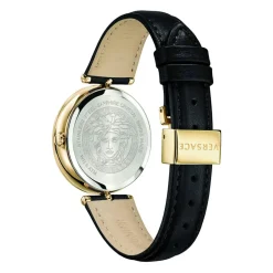 Montre Palazzo Bracelet en Cuir Noir