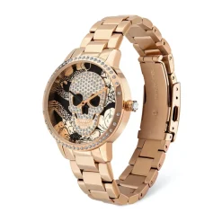 Montre pour Femme Horta Noir Or Rose PL16067MSR02M