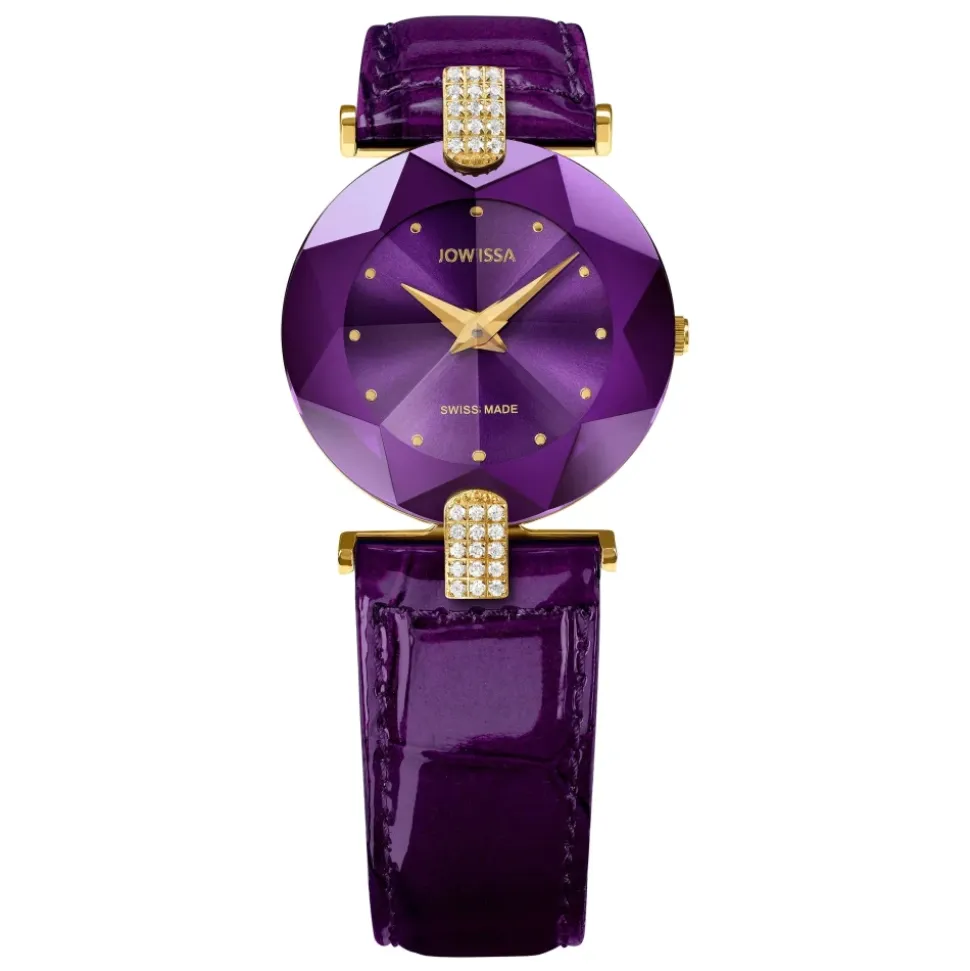 Montre Quartz avec Boîtier Sertie de Pierres