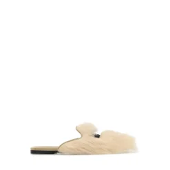 Mules en Daim et Shearling