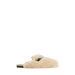 Mules en Daim et Shearling