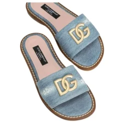 Mules Plates en Denim