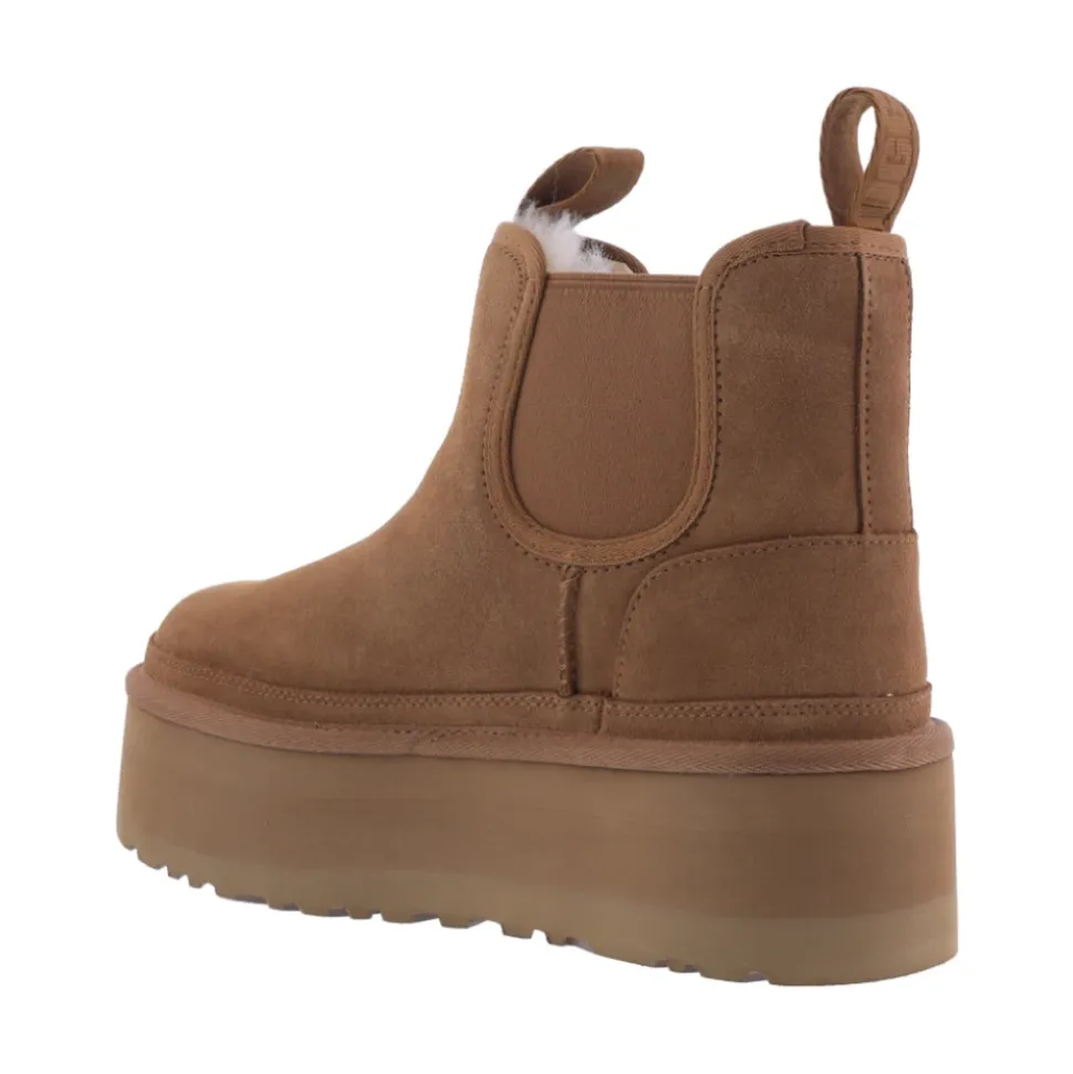 Neumel Platform Chelsea Bottes Chestnut