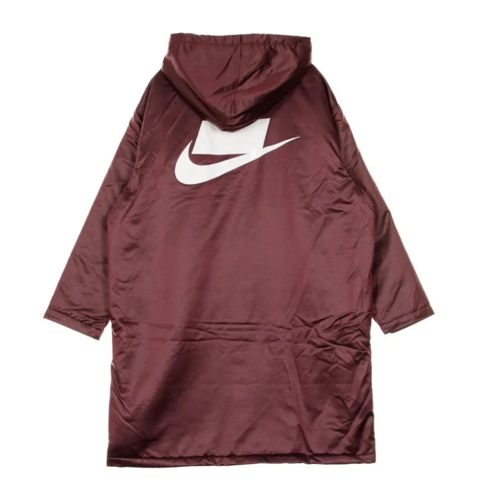 Nuit Maroon Parka Longue Veste Femme