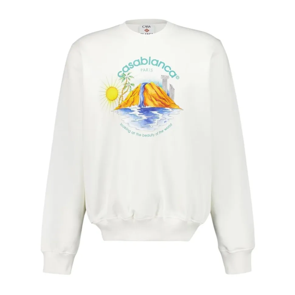Oasis Printed Cotton Sweatshirt