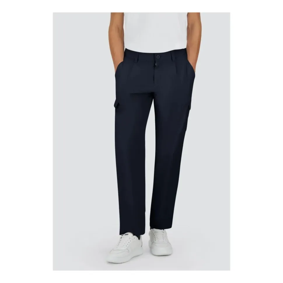 Pantalon Cargo Dive en Nylon Bleu