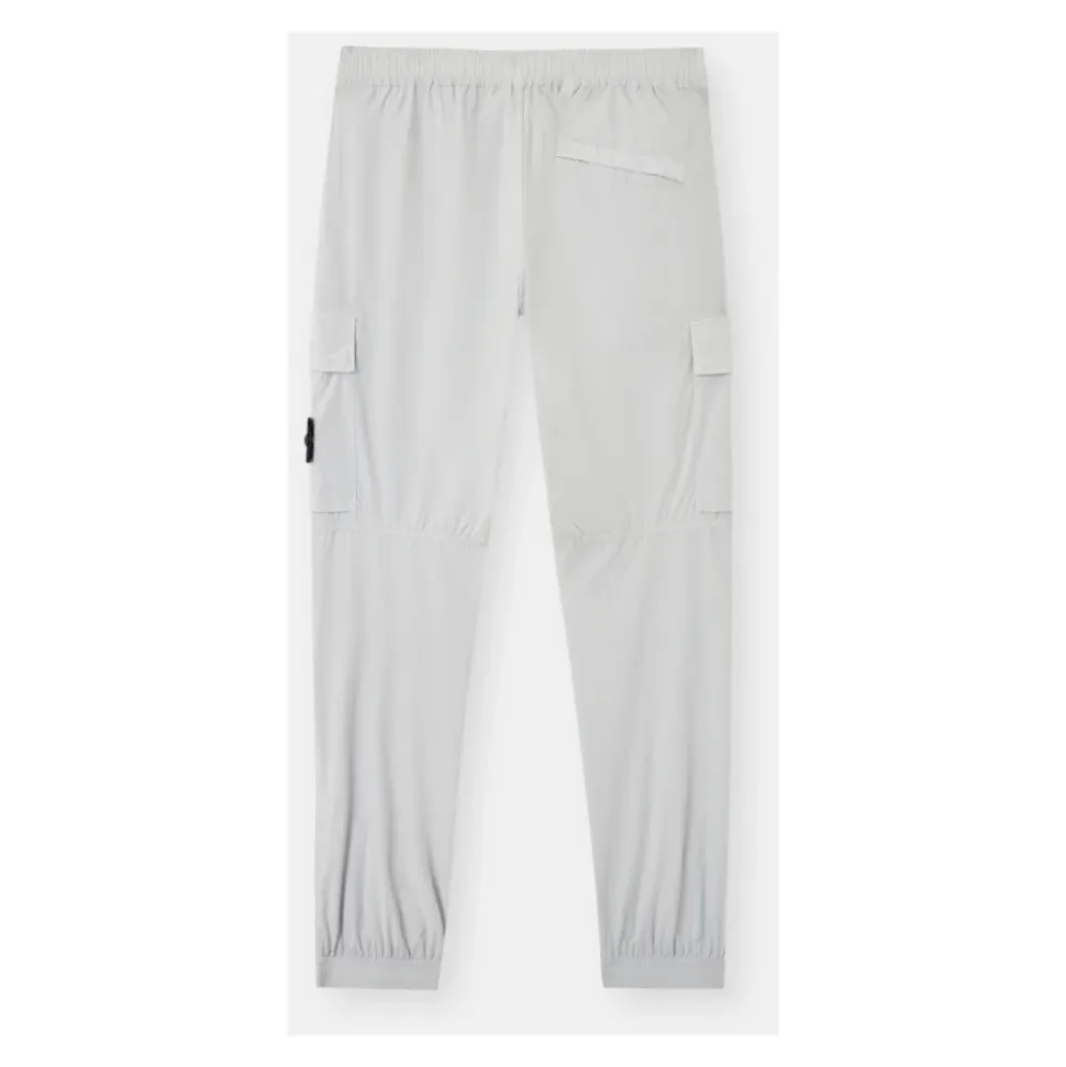 Pantalon Cargo Gris Perle