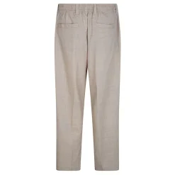 Pantalon Chino Texturé Slub à Pinces