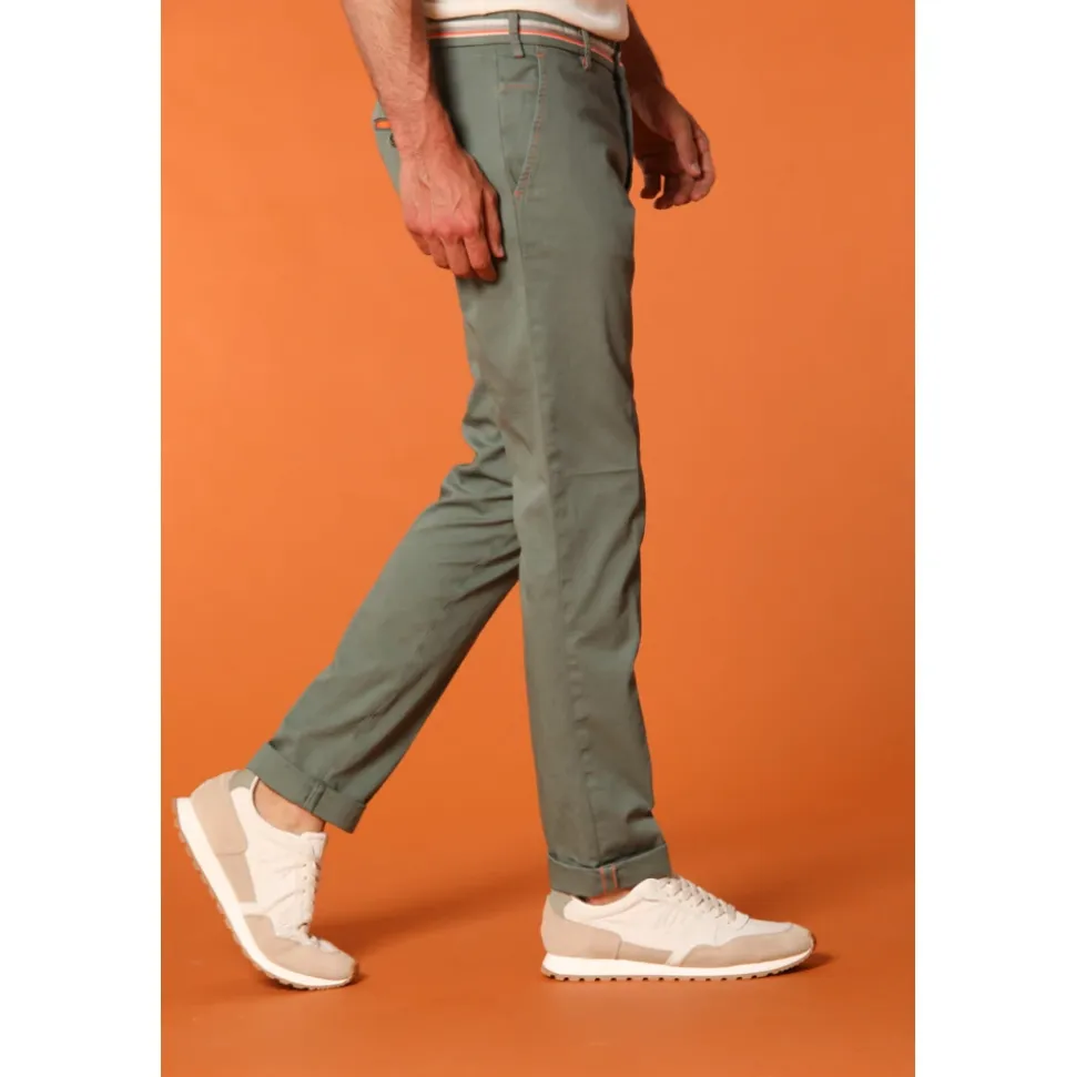 Pantalon chino vert extra slim fit
