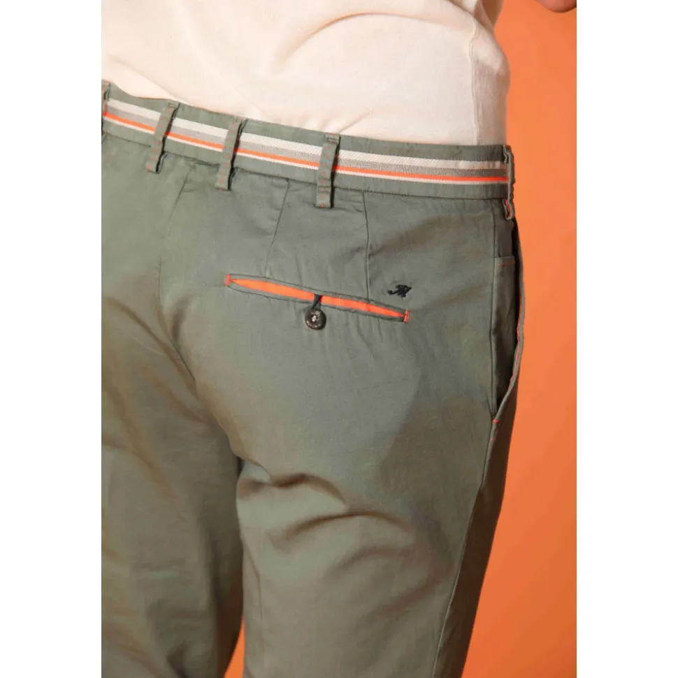 Pantalon chino vert extra slim fit