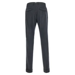 Pantalon de costume en laine plissée