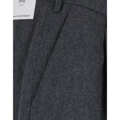 Pantalon de costume en laine plissée