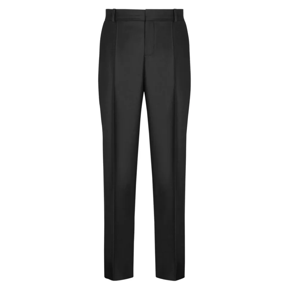 Pantalon de costume uni en laine sur mesure