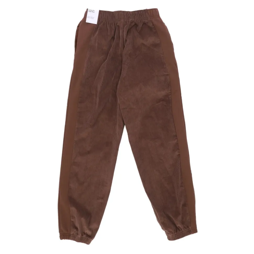 Pantalon de jogging côtelé en molleton taille haute