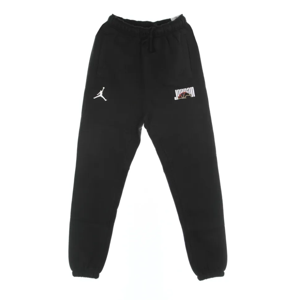 Pantalon de Survêtement en Molleton Sport Noir/Blanc