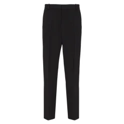 Pantalon droit en crêpe