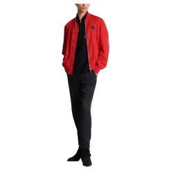 Pantalon droit en jacquard imprimé python