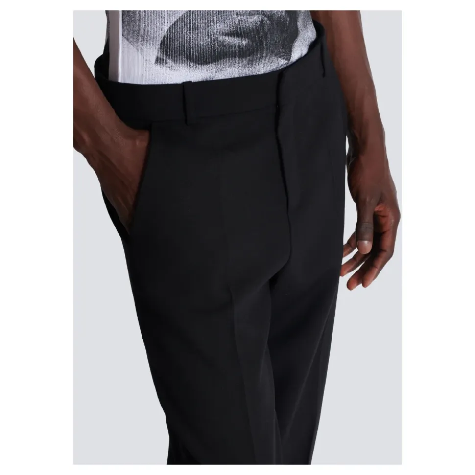 Pantalon en crêpe de laine double