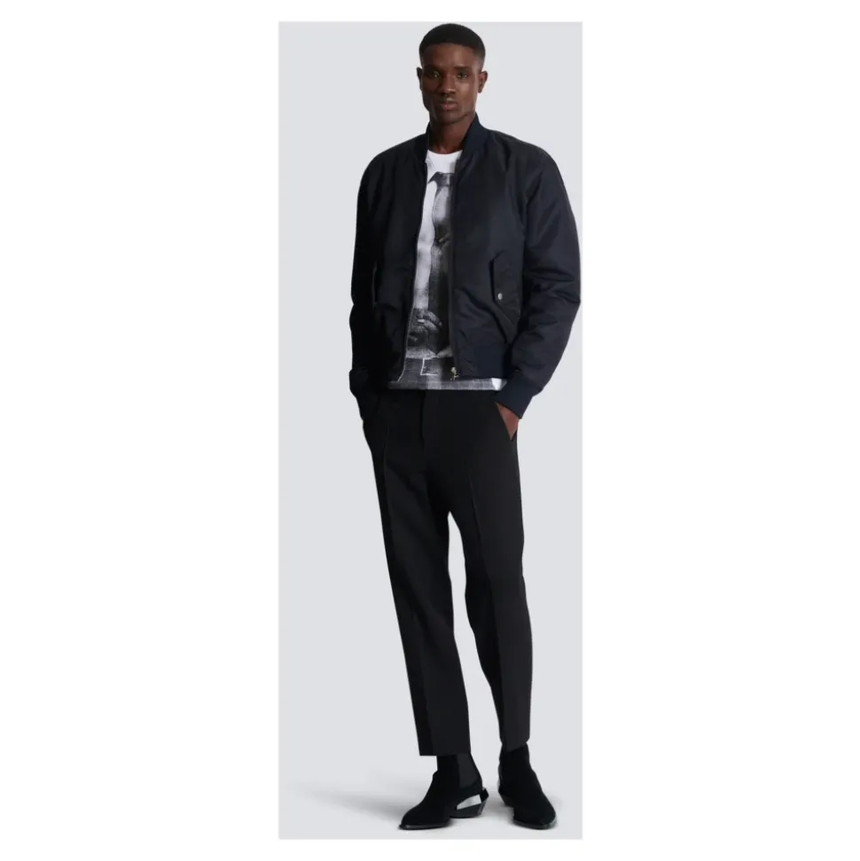 Pantalon en crêpe de laine double
