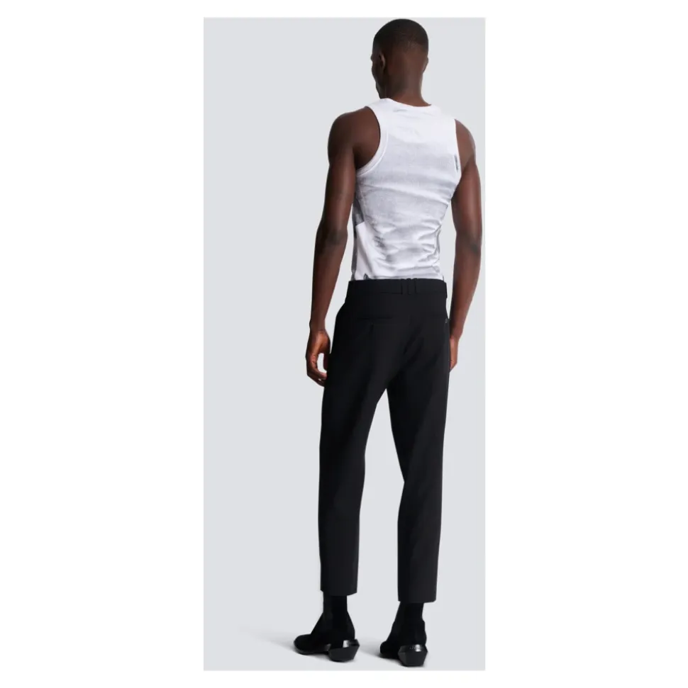 Pantalon en crêpe de laine double