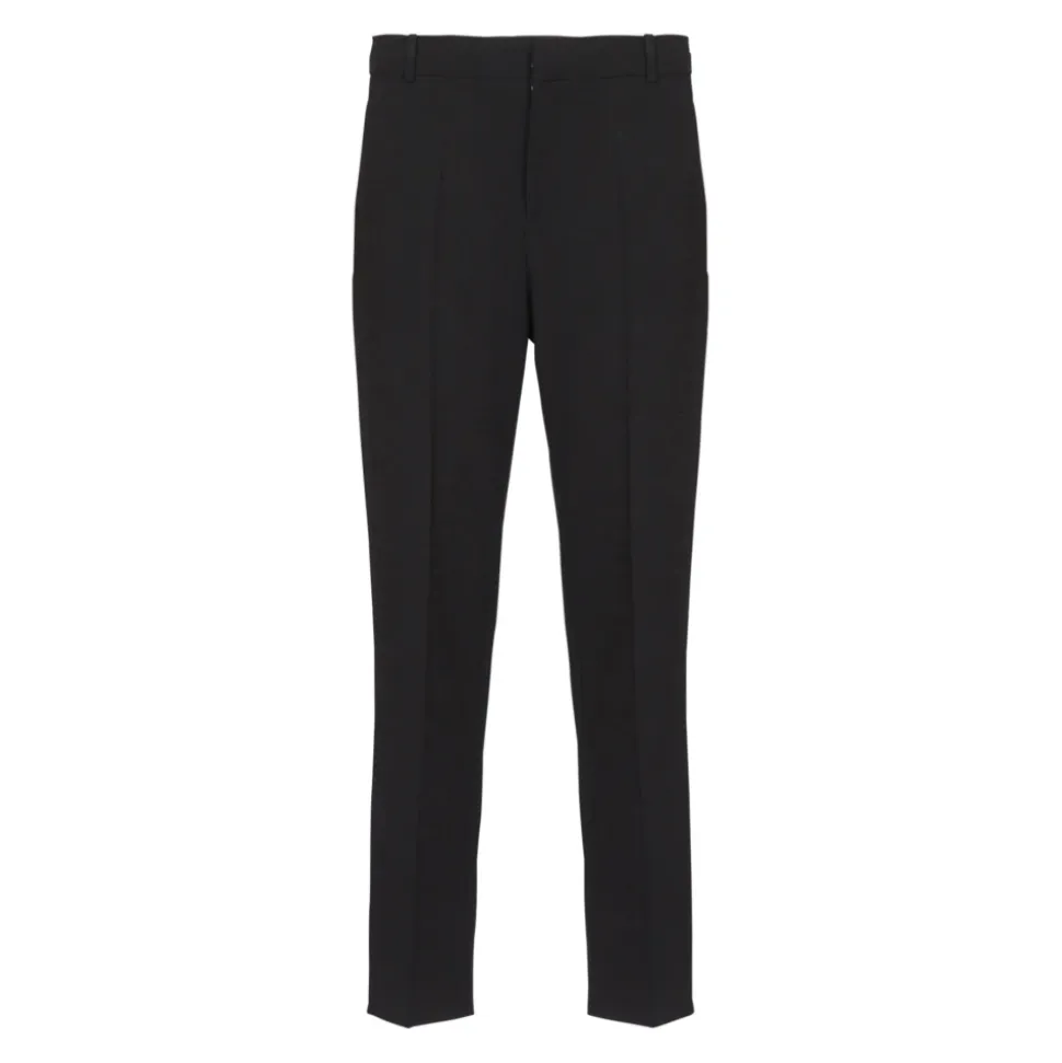 Pantalon en crêpe de laine double