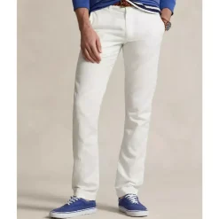 Pantalon en lin et coton Straight Fit