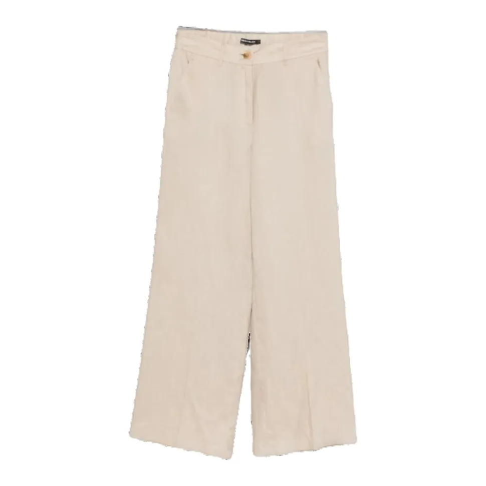 Pantalon large en lin