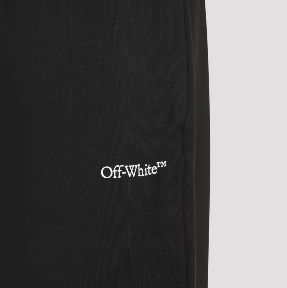 Pantalon noir en coton pour homme