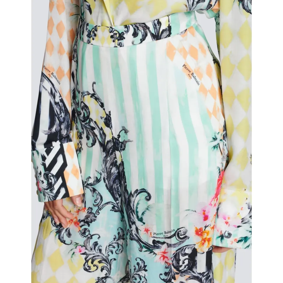 Pantalon Palazzo imprimé Baroque