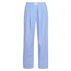 Pantalon rayé en coton