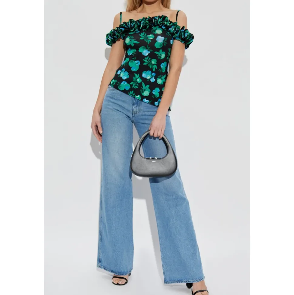 Pantalon Évasé en Denim