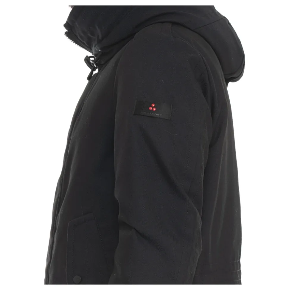 Parka en Fourrure avec Fermeture Éclair