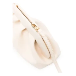 Pochette à bandoulière en simili cuir blanc