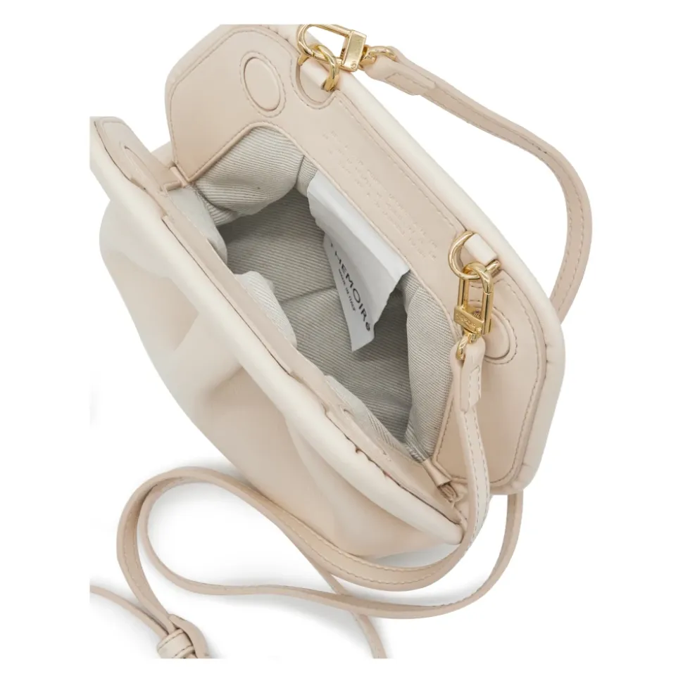Pochette en cuir vegan avec bandoulière réglable