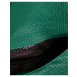 Pochette en Cuir Vert Portefeuille Étui Tablette