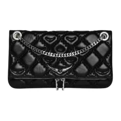 Pochette Matelassée en Cuir Monogramme avec Chaîne