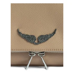 Pochette Rock en cuir grainé